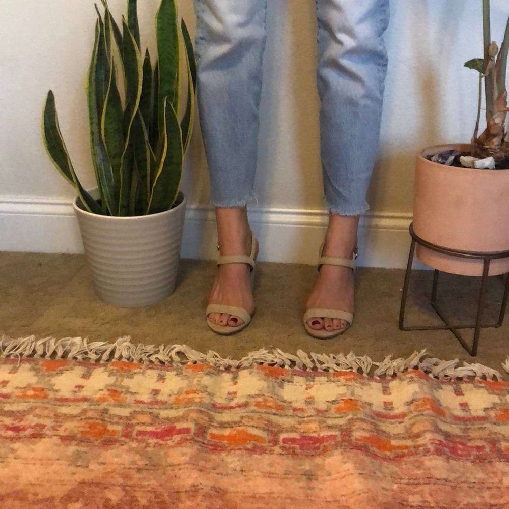 Nordstrom’s heels. BP. Tan. Suede.